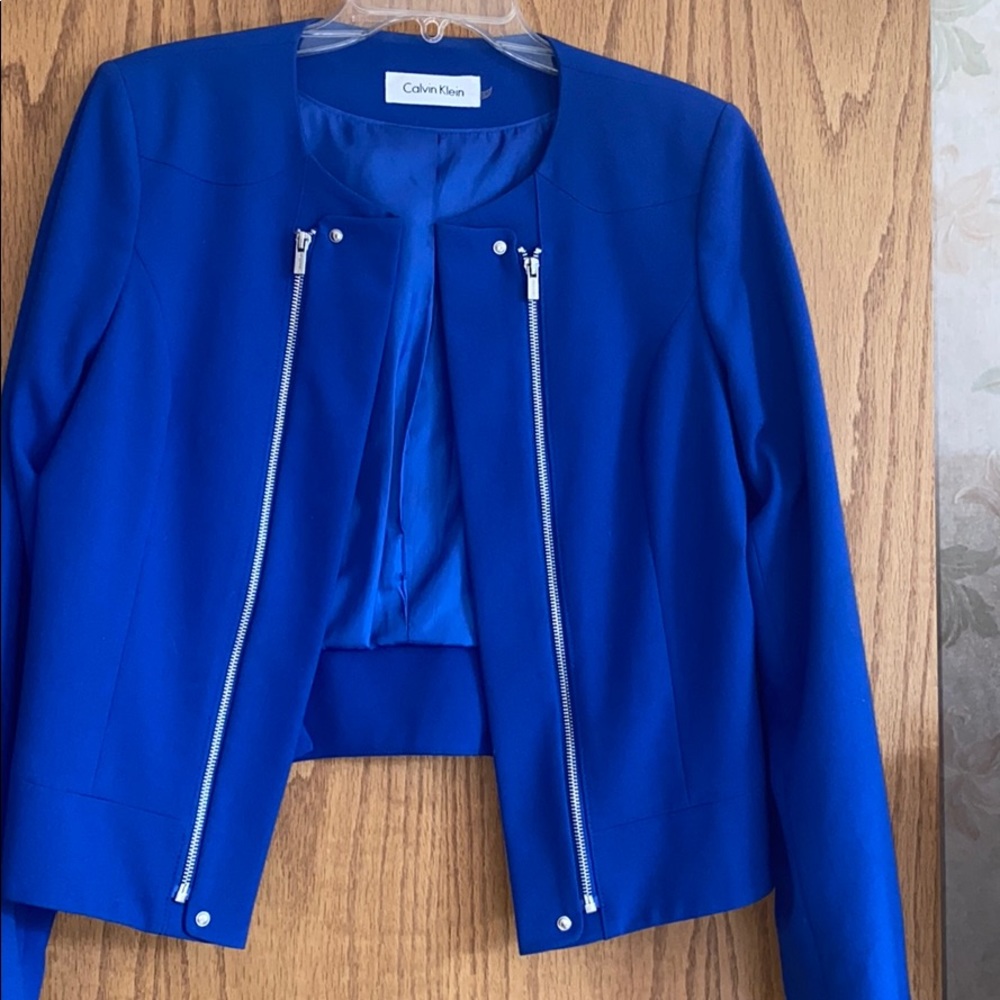 Beautiful electric blue jacket!